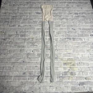 EUC Target Cream and Gray Sparklie Kids Tights Size 12-14